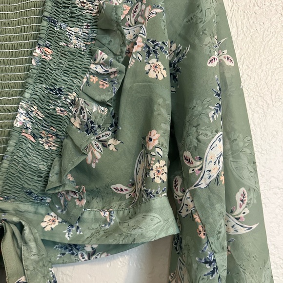 House of Harlow - Juniper Top - wrap-tie crop - Picture 4 of 6